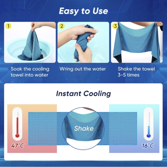 Super Cooling Towels NWT - Picture 3 of 5